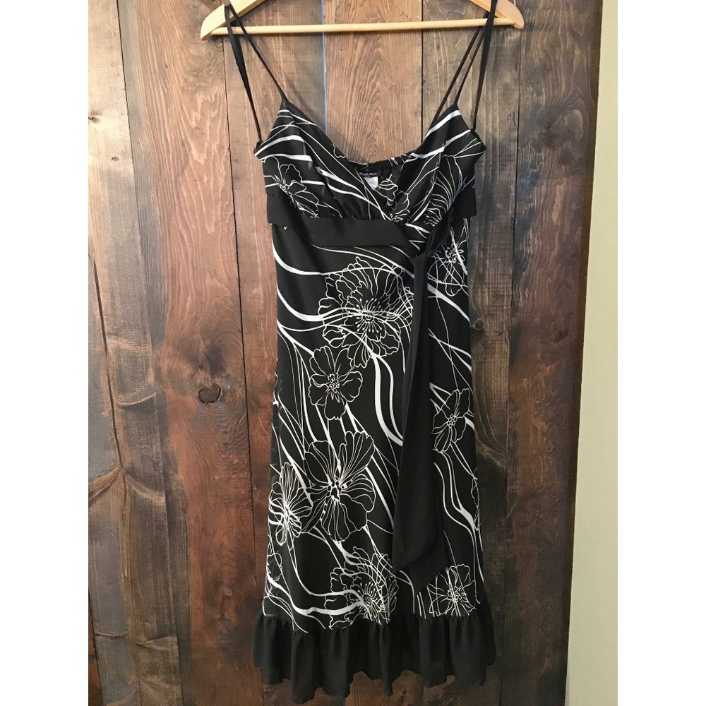 Black & White Floral Summer Dress